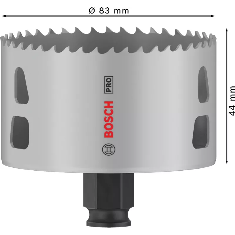 Πριονάκι τρυπανιού Bosch PRO Multi Material PC Plus 44/83 mm για δράπανο