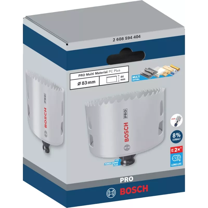 Πριονάκι τρυπανιού Bosch PRO Multi Material PC Plus 44/83 mm για δράπανο