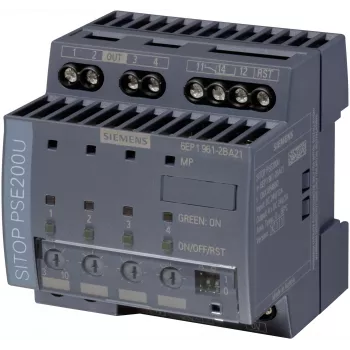 Siemens SITOP PSE200U μονάδα επιλεκτικότητας, 4 x 10 A, 6EP1961-2BA21