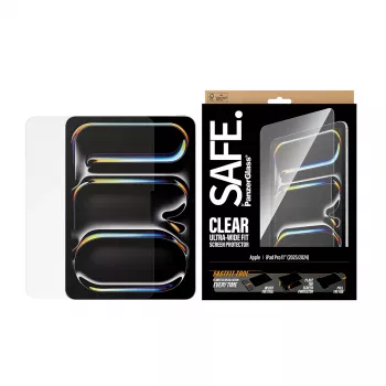 PanzerGlass SAFE. by ® προστασία οθόνης iPad Pro 11 ίντσες (2024-2025) | Ultra-Wide Fit με εργαλείο Fastfit