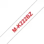 Brother M-K222BZ Ταινία ετικετών Κόκκινο σε Λευκό