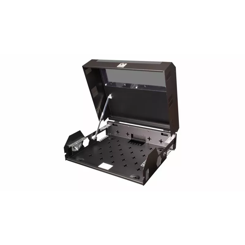 Επιτοίχια λεπτή βάση rack Flex 19' Ντουλάπι 5U RAL9005 Μαύρο