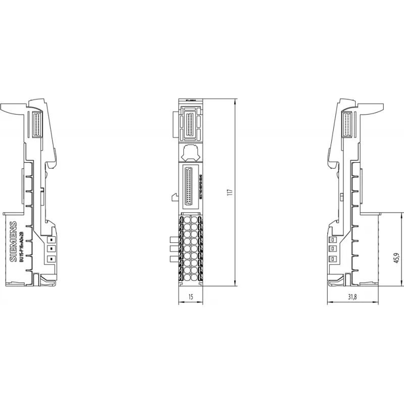 Siemens 6ES7193-6BP00-0BA0 ηλεκτρικοί ακροδέκτες