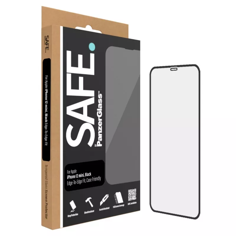 PanzerGlass SAFE. by ® Προστασία οθόνης iPhone 12 Mini | Χωρίς πλαίσιο