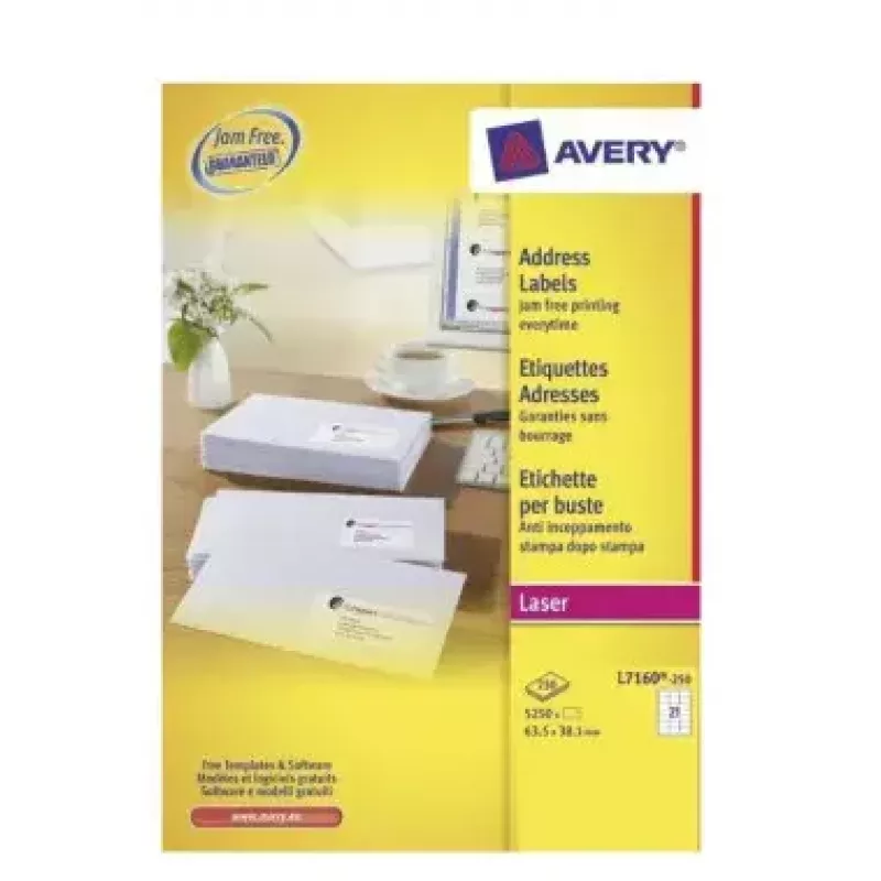 Αυτοκόλλητες ετικέτες Avery L7160-250