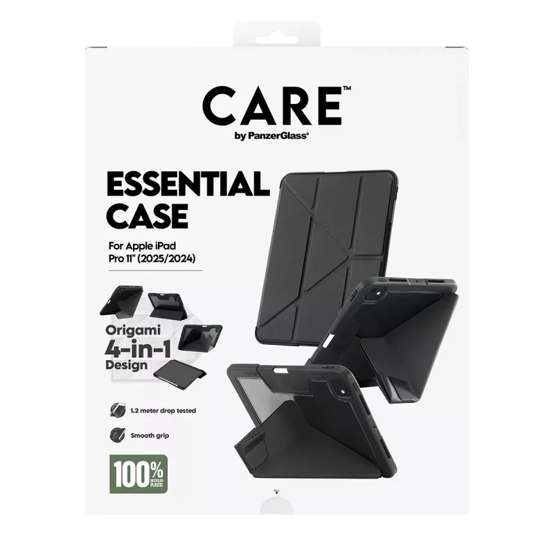 Θήκη PanzerGlass CARE by ® TPU Essential Case μαύρη iPad Pro 11 inch (2024-2025)