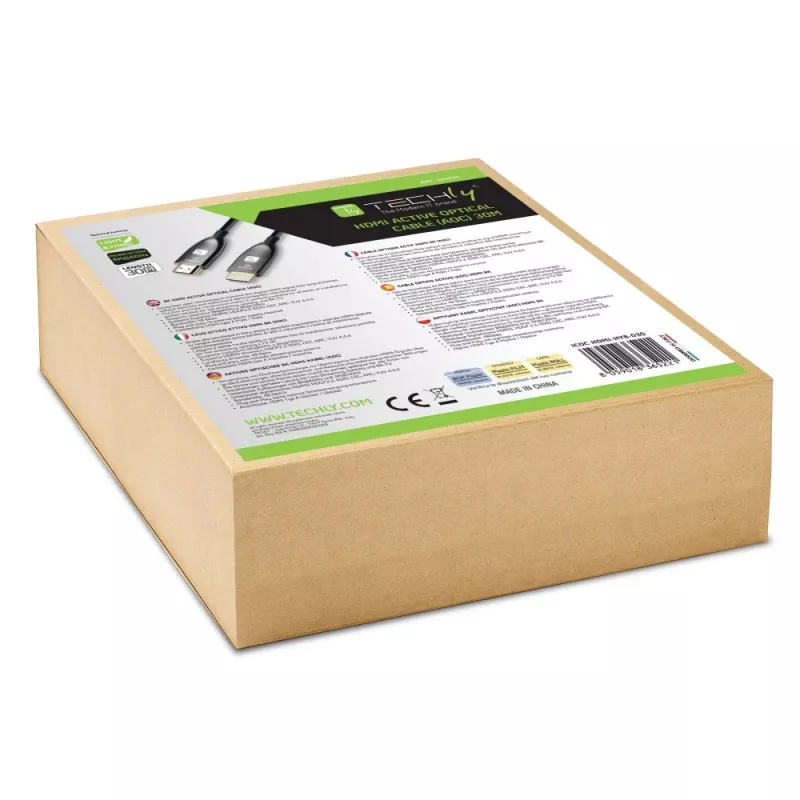 Techly ICOC HDMI-HY8-030 Καλώδιο HDMI 30 m HDMI Τύπου A (Standard) Μαύρο