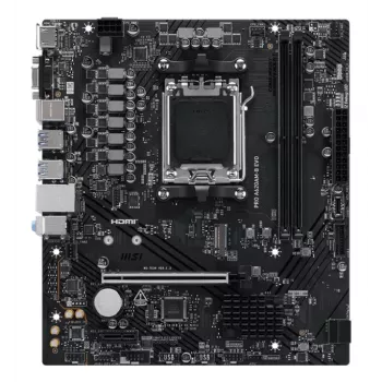 Μητρική κάρτα MSI PRO A620AM-B EVO ATX — AMD A620A, Socket AM5, DDR5 2× DIMM έως 128 GB, 5 Gb Ethernet, M.2 & SATA III, HDMI 2.1
