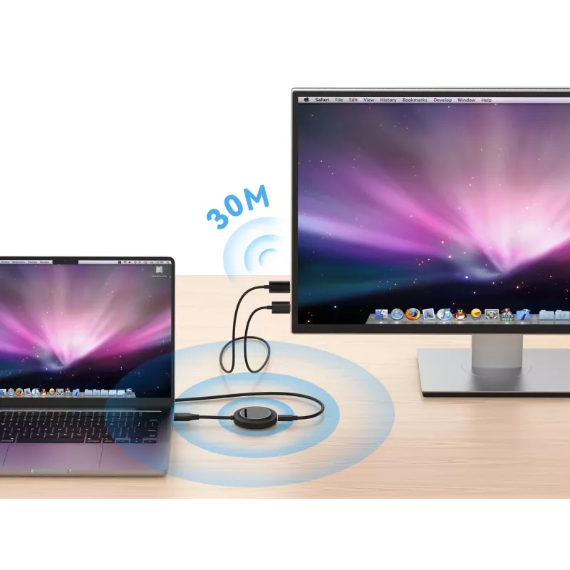 Ασύρματο κιτ επέκτασης HDMI CONCEPTRONIC ATHERIC02B – Dongle, HDMI/USB, 1080p (1920x1080), τροφοδοσία USB