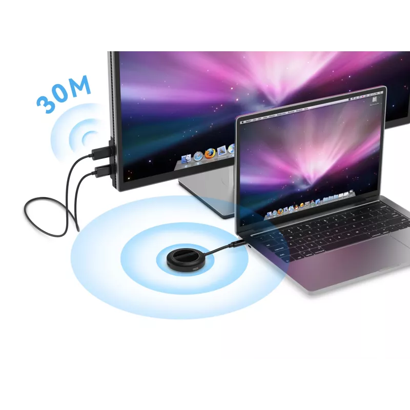 Conceptronic ATHERIC01B Ασύρματο κιτ οθόνης USB-C σε HDMI 1080P