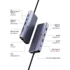 ICY BOX IB-DK4062-CPD Ενσύρματο USB 3.2 Gen 1 (3.1 Gen 1) Type-C Ανθρακί