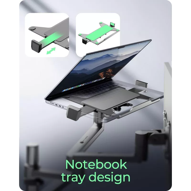 ICY BOX IB-MS622-T 81,3 cm (32 ίντσες) Γραφείο Μαύρο