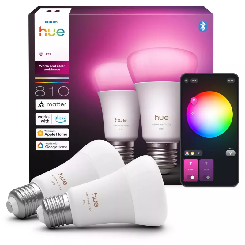 Philips Hue White and Colour Ambience A60 – E27 Smart-λάμπα – 810