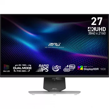 MSI MPG 274URDFWDE E16M Οθόνη υπολογιστή 68,6 cm (27 ίντσες) 3840 x 2160 Pixel 4K Ultra HD LED Μαύρο, Λευκό