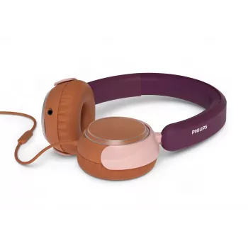 Philips 2000 series TAK2000MP/00 Ακουστικά/Headset Ενσύρματα Κεφαλής Κλήσεις/Μουσική USB Type-C Πορτοκαλί, Μωβ, Ροζ
