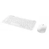 Σετ πληκτρολογίου-ποντικιού TRUST Lyra Mini Wireless QWERTZ (RF + Bluetooth) Λευκό, γερμανικό layout
