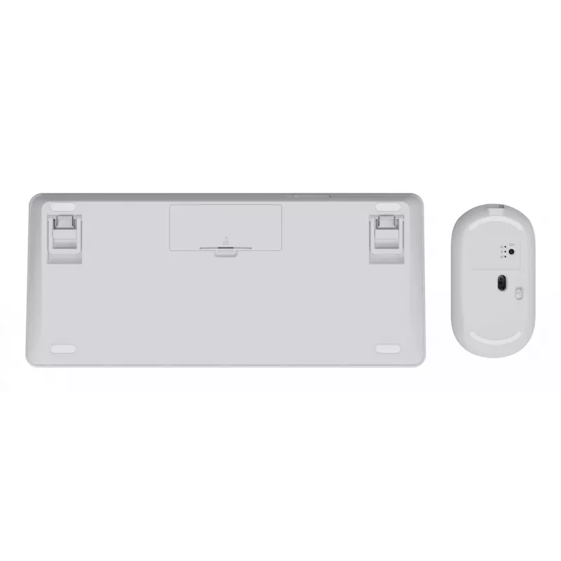 Σετ πληκτρολογίου-ποντικιού TRUST Lyra Mini Wireless QWERTZ (RF + Bluetooth) Λευκό, γερμανικό layout