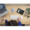 Σετ πληκτρολογίου-ποντικιού TRUST Lyra Mini Wireless QWERTZ (RF + Bluetooth) Λευκό, γερμανικό layout