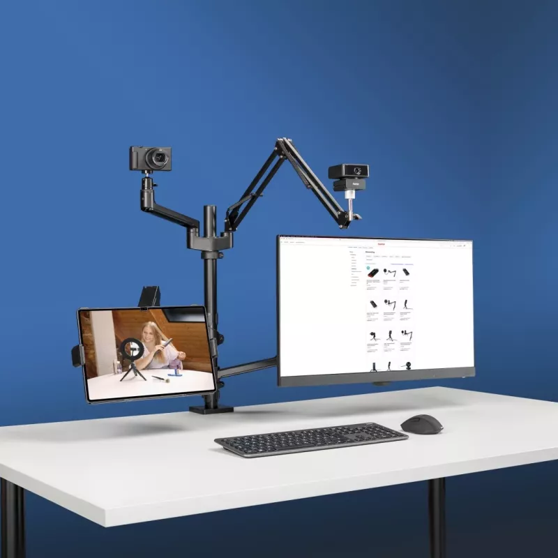 Hama 00004663 Βάση οθόνης / Στήριγμα 81,3 cm (32 inch) Γραφείου Μαύρο