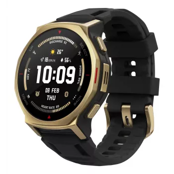Amazfit T-rex 3 Pro 3,35 cm (1,32 inch) AMOLED 44 mm Ψηφιακό 466 x 466 pixel Οθόνη αφής Χρυσό Wi-Fi GPS (Δορυφόρος)
