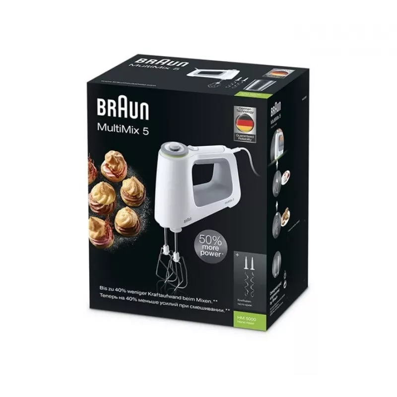 Braun HM 5000 WH Μίξερ χειρός 700 W γκρι, λευκό