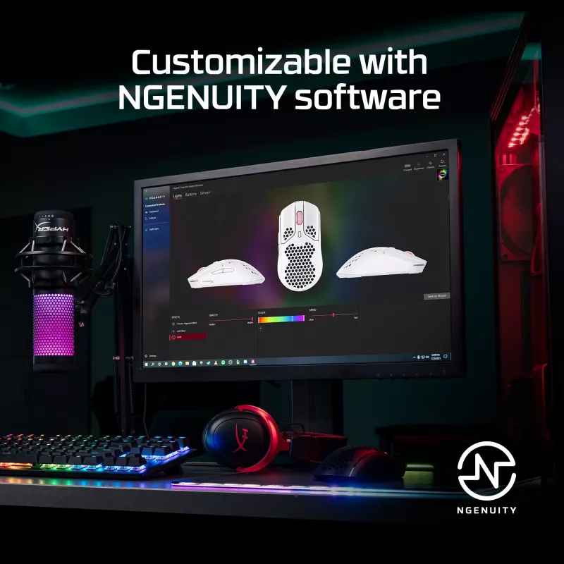 HyperX Pulsefire Haste – Ασύρματο ποντίκι gaming (λευκό)
