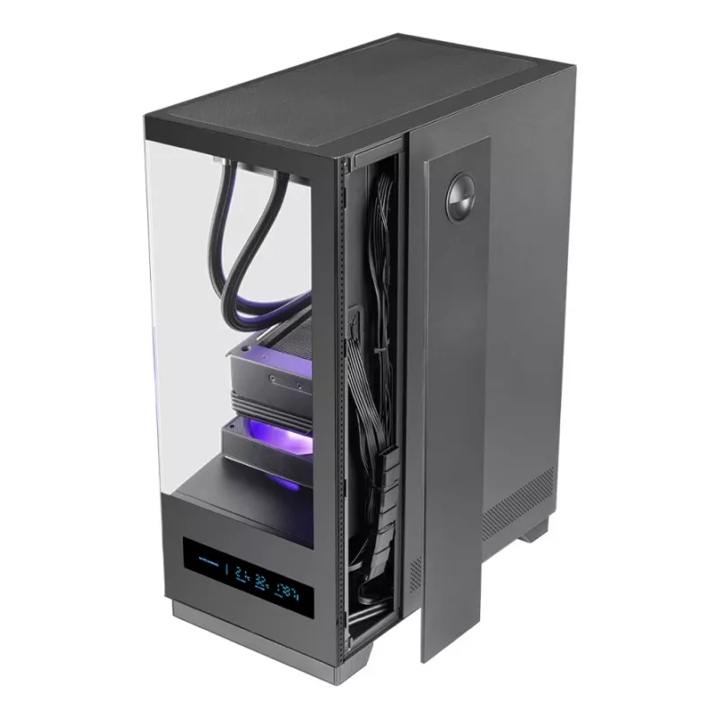 Κουτί PC TACENS MARS MC-PULSAR LCD ATX Midi Tower, tempered glass, Front-LCD, USB-C, υποστηρίζει GPU 33,2 cm