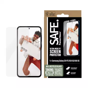 PanzerGlass SAFE. by ® Προστασία οθόνης Samsung Galaxy S24 FE | A36 5G | A56 5G | Ultra-Wide Fit
