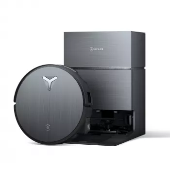 Ρομπότ σκούπας Ecovacs Deebot X11 Pro Omni — μαύρο, Li‑Ion 6400 mAh, 206 min χρόνος λειτουργίας, 0,22 L δοχείο σκόνης, βάση 2,5 L