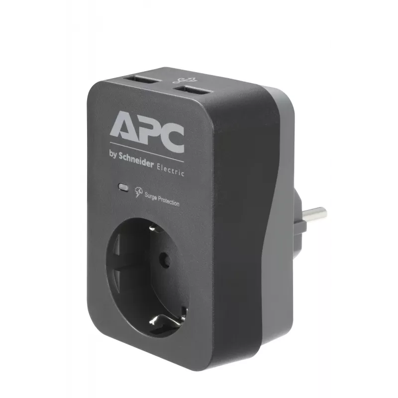 APC PME1WU2B-GR Προστασία υπέρτασης Μαύρο, Γκρι 1 έξοδος AC 230 V