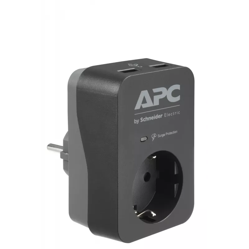 APC PME1WU2B-GR Προστασία υπέρτασης Μαύρο, Γκρι 1 έξοδος AC 230 V