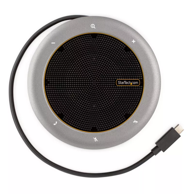 StarTech.com USB-C Speakerphone Docking Station, Mini Portable Conference Speaker και Audio Dock, USB-C σε VGA/4K HDMI, 2x USB-A Hub, Μικρόφωνο/Ηχείο, Teams/Zoom/Softphone Speakerphone