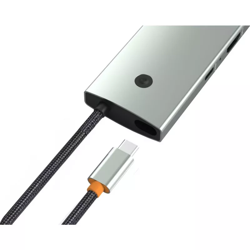 Techly IUSB32C-HUB6HPDI Hub διασύνδεσης USB 3.2 Gen 1 (3.1 Gen 1) Type-C 5000 Mbit/s Αλουμίνιο