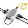 Techly IUSB32C-HUB6HPDI Hub διασύνδεσης USB 3.2 Gen 1 (3.1 Gen 1) Type-C 5000 Mbit/s Αλουμίνιο