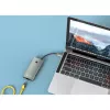 Techly IUSB32C-HUB6HPDI Hub διασύνδεσης USB 3.2 Gen 1 (3.1 Gen 1) Type-C 5000 Mbit/s Αλουμίνιο