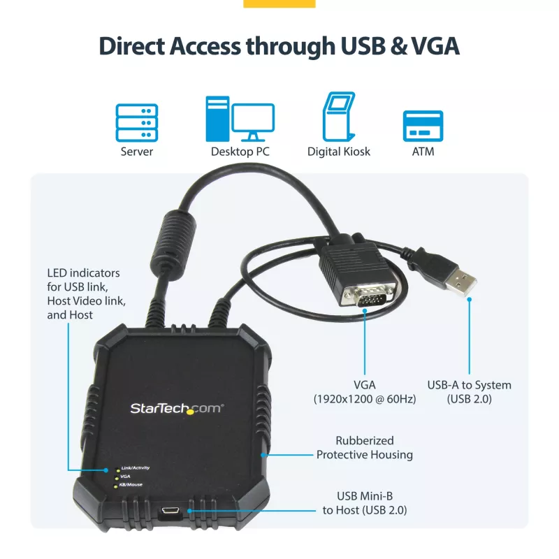 StarTech.com Κονσόλα KVM laptop-σε-server με ανθεκτικό περίβλημα
