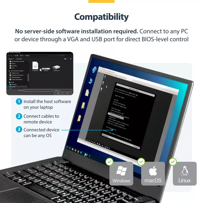 StarTech.com Κονσόλα KVM laptop-σε-server με ανθεκτικό περίβλημα