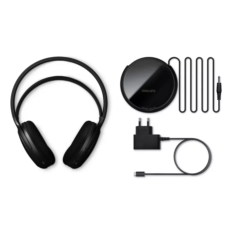 Philips SHC5200M2/12 ακουστικά/headset ασύρματα με κεφαλοταινία TV USB Type-C μαύρα