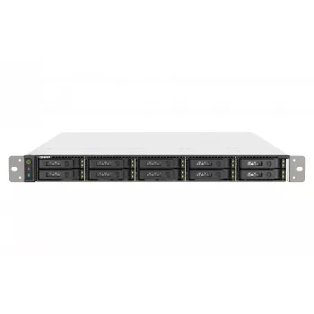 QNAP TS-h1090FU NAS Rack (1U) EPYC 7302P 128 GB DDR4 0 TB QuTS hero Black, Γκρι