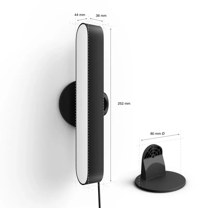 Philips Hue Play light bars Starter-Kit – 2 Play light bars + Hue Bridge Pro, Bluetooth, μαύρο, βύσμα Type-C
