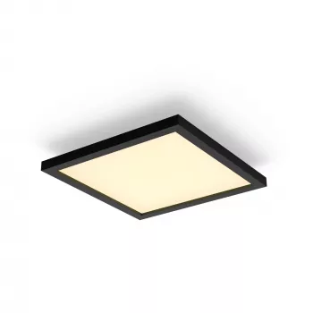 Philips Aurelle Square Panel, Έξυπνο φωτιστικό οροφής, Bluetooth/Zigbee, Μαύρο, LED, Αλουμίνιο, Μεταβλητό