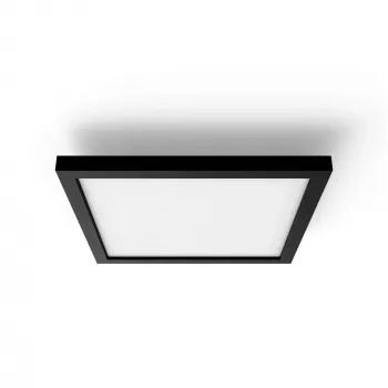 Philips Aurelle Square Panel, Έξυπνο φωτιστικό οροφής, Bluetooth/Zigbee, Μαύρο, LED, Αλουμίνιο, Μεταβλητό