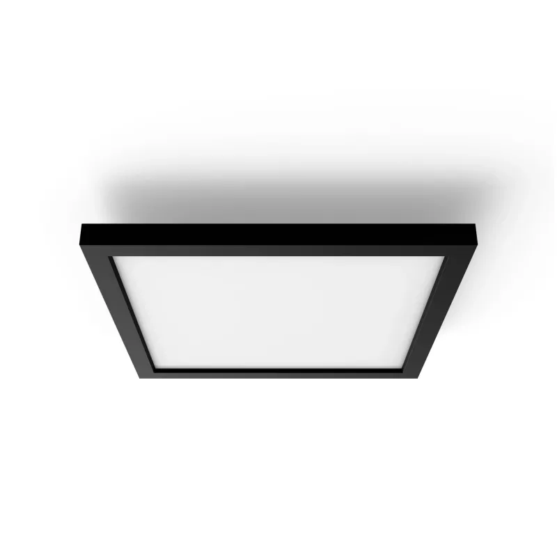 Philips Aurelle Square Panel, Έξυπνο φωτιστικό οροφής, Bluetooth/Zigbee, Μαύρο, LED, Αλουμίνιο, Μεταβλητό
