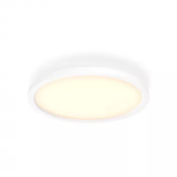 Philips Aurelle Hue Στρογγυλό φωτιστικό πάνελ, Έξυπνο φωτιστικό οροφής, Bluetooth/Zigbee, Λευκό, LED, Αλουμίνιο, Μεταβλητό