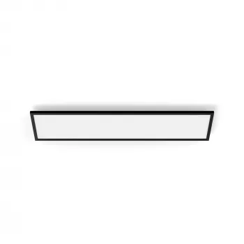 Έξυπνο φωτιστικό οροφής Signify Philips Aurelle Rectangle Panel — Bluetooth/Zigbee, 1200×300×48 mm, μαύρο