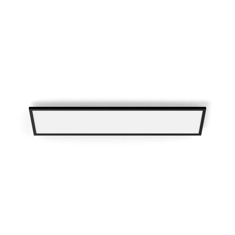 Έξυπνο φωτιστικό οροφής Signify Philips Aurelle Rectangle Panel — Bluetooth/Zigbee, 1200×300×48 mm, μαύρο