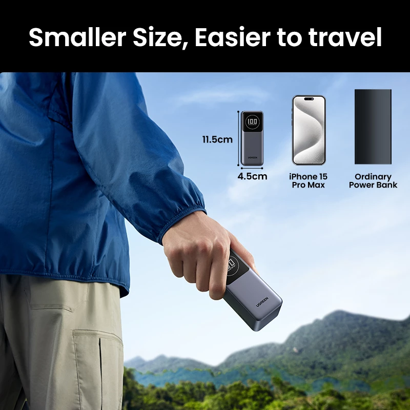 Φορητό powerbank Ugreen 12000mAh 100W γρήγορη φόρτιση