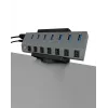 ICY BOX IB-MSA106-HH Παθητικός στήριγμα USB Hub Μαύρο