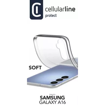 Cellularline Soft - Θήκη Galaxy A16 από μαλακό καουτσούκ, Θήκη, Samsung, Galaxy A16, 17 cm (6,7 ίντσες), Διαφανές