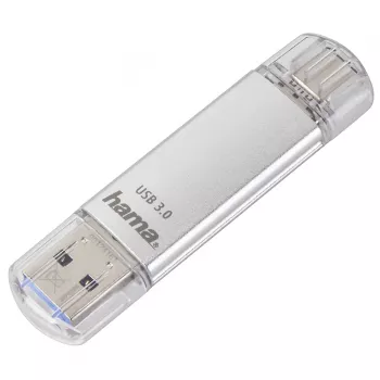 Hama C-Laeta USB stick 128 GB USB Type-A / USB Type-C 3.2 Gen 1 (3.1 Gen 1) ασημί